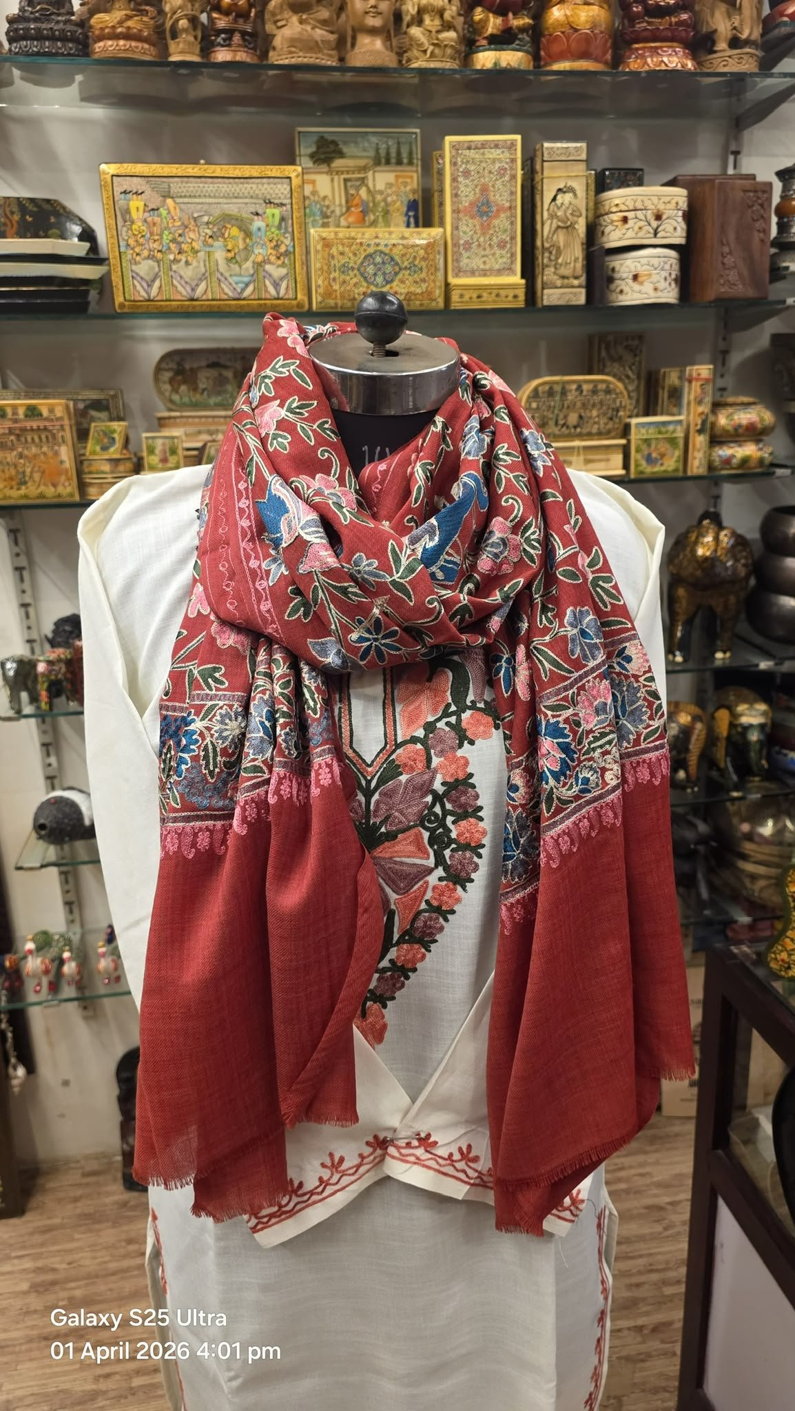 Royal Kashmir Pashmina Scarf (Style 7)